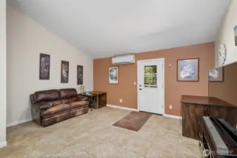 Spacious living and family room