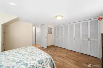 Expansive closet in additional bedroom