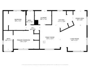Floor plan is representation not exact