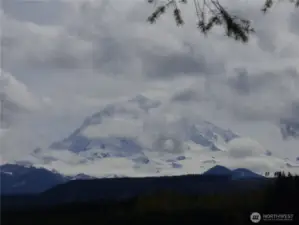 Even on a cloudy day the mountain offers a different view.