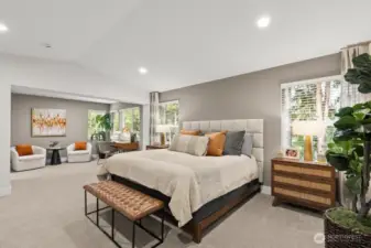 Primary bedroom-photo from model home