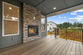 Covered deck with backyard access, and indoor/outdoor fireplace to enjoy all year long! Actual finishes in lot 3