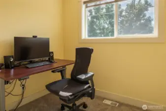 Upstairs office (full room with a door, not just a 'space')