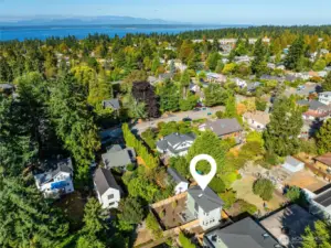 Close to Carkeek Park and beach.