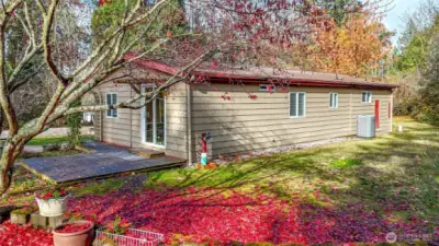 Back of home from the garden bed area.