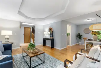 Formal living next to formal dining