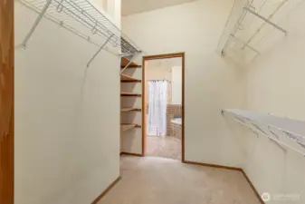 Lower primary walk in closet
