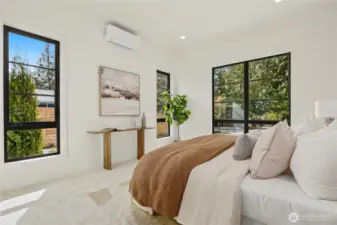 Private Entry Level Suite with Custom Oversized Windows, Walk-In Closet and Heating/Cooling