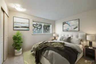 ***Virtually staged*** Third bedroom