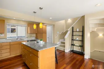 Kitchen with eating bar