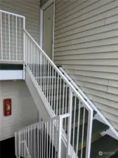 Stairs to unit.