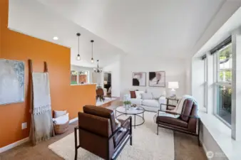 Airy spaces, nautral light and smart layout.