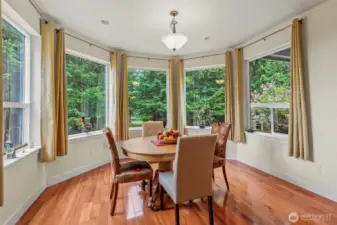 Breakfast area off kitchen and great room