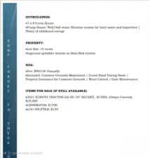 Additional ammenities continued