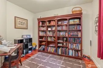 Office/Den/Library/5th bedroom (on the other side of the wall is a bathroom to make easy access)