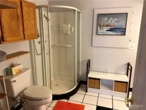 3/4 bathroom downstairs