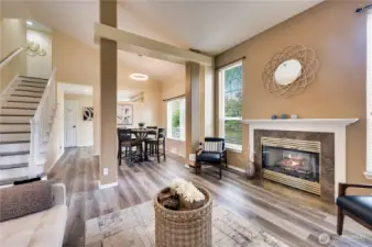 Living Room looking towards Dining Room and Kitchen