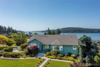 Beautiful custom built home with 180 degree views of Similk Bay & the islands!