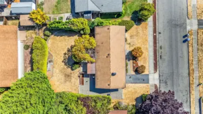Overhead view of home