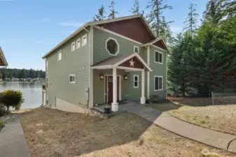 Road side view of the house. Isn't she beautiful?