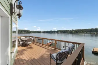 Step on out onto the main floor deck, and enjoy!