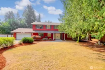 Home sits back on Oversized lot