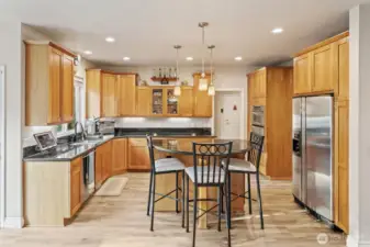 Cabinets galore.