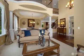 Formal Living area with views to the expansive yard
