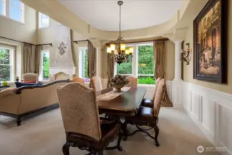 Formal living; entertain large crowds with ease. Finish details to impress