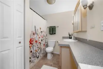 Downstairs primary bathroom