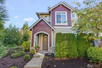 Fresh Exterior Paint and a end unit makes this very desirable and low HOA dues of $53 a month.