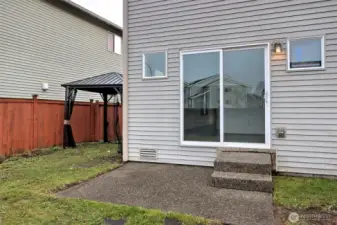 Patio. Door lead to Kitchen
