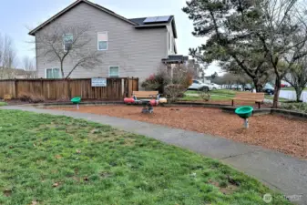 Community park located across the street