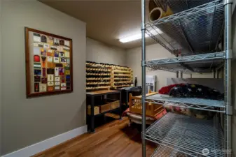 Storage space/wine cellar off of dining