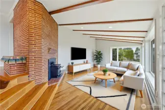 Family Room - Digitally Staged