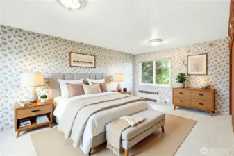 Primary Bedroom - Virtually Staged