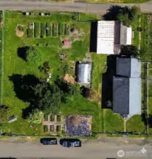 Overhead shot of entire property