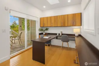 4th bedroom leads to deck.