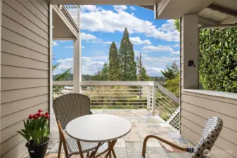 Deck space off of office.