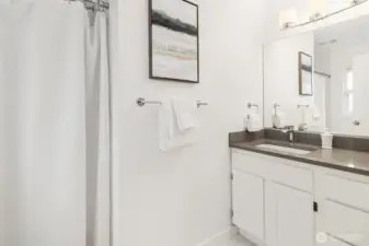 Bath off of bedroom 2.