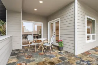 Deck off of living space.