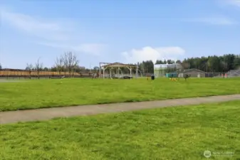 Close to walking trail and play area.