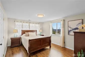 Primary bedroom, wake up to stunning sunrises