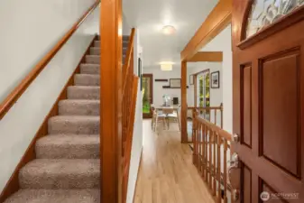 Bright welcoming entry.