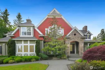 Gorgeous architecture and curb appeal welcomes you home.