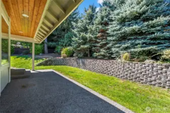 Beautiful landscaping for enjoying your covered back patio