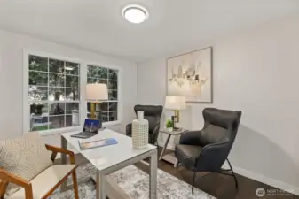 Main floor office off the living room.