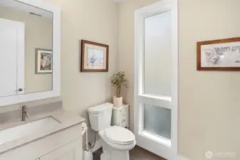 Main floor powder room.