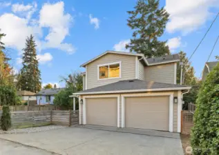Driveway on alley side