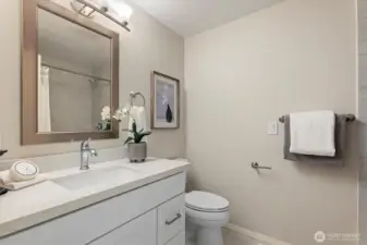Main level hall bathroom
